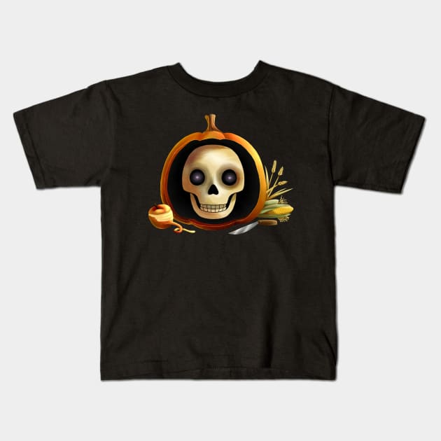 Over the Garden Wall: Inside the Pumpkin Kids T-Shirt by CuteNerds